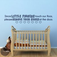 Da Kleine Finger Unsere Boden Bitte Entfernen Berühren Wand Ihre Schuhe An Der Tür-Vinyl-Aufkleber Aufkleber Da Kleine Finger Unsere Boden Bitte Entfernen Berühren Wand Ihre Schuhe An Der Tür-Vinyl-Aufkleber Aufkleber von WallSpiceDecals