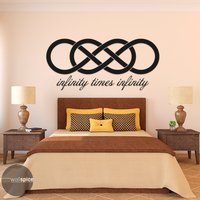 Infinity Times Vinyl Wandtattoie Aufkleber Double Infinite Hochzeitstag von WallSpiceDecals