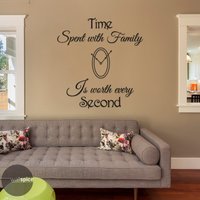 Mit Familie Verbrachte Zeit Lohnt Sich Jede Zweite Vinyl & Wandaufkleber von WallSpiceDecals
