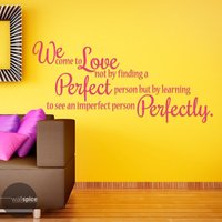 Sam Keen Wir Zu Liebe Kommen Nicht Durch Eine Perfekte Person Finden, Sondern Unvollkommene Sehen Lernen Perfekt Vinyl & Wandaufkleber Sam Keen Wir Zu Liebe Kommen Nicht Durch Eine Perfekte Person Finden, Sondern Unvollkommene Sehen Lernen Perfekt Vinyl & Wandaufkleber von WallSpiceDecals