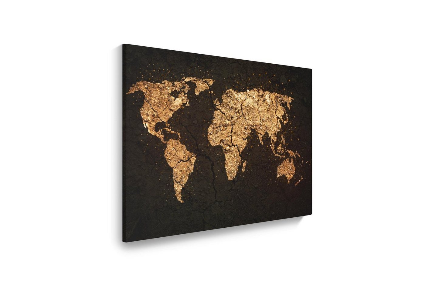 WallSpirit Leinwandbild "Grunge Weltkarte" - XXL Wandbild, Leinwandbild geeignet für alle Wohnbereiche WallSpirit Leinwandbild "Grunge Weltkarte" - XXL Wandbild, Leinwandbild geeignet für alle Wohnbereiche von WallSpirit