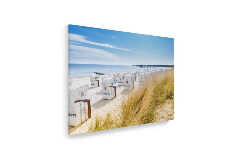 WallSpirit Leinwandbild "Ostsee mit Strandkörbe" - XXL Wandbild, Leinwandbild geeignet für alle Wohnbereiche WallSpirit Leinwandbild "Ostsee mit Strandkörbe" - XXL Wandbild, Leinwandbild geeignet für alle Wohnbereiche von WallSpirit