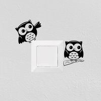 Wandtattoo Eulen Für Lichtschalter - Süße Auf Ast Als Schalter-Aufkleber Tiermotiv Steckdose Oder Kinderzimmer Wandtattoo Eulen Für Lichtschalter - Süße Auf Ast Als Schalter-Aufkleber Tiermotiv Steckdose Oder Kinderzimmer von WallabyDreams