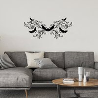 Wandtattoo Fledermaus Mit Ornamenten - Halloween Deko & Gothic Wandsticker Verschnörkeltem Bat-Design Für Wohnzimmer Wandtattoo Fledermaus Mit Ornamenten - Halloween Deko & Gothic Wandsticker Verschnörkeltem Bat-Design Für Wohnzimmer von WallabyDreams