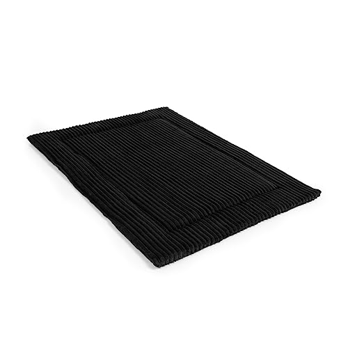 Wallace & Jones | Liegematte Cardi, Liegedecke für Hunde - schwarz | XL | ca. 110 x 80cm von Wallace & Jones