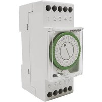 Wallair 1IO0024 Zeitschaltuhr analog Wochenprogramm 3500W IP20 Gangreserve von Wallair