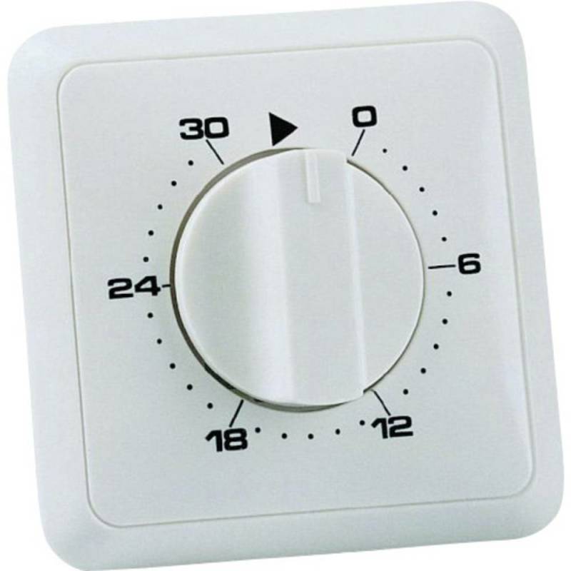 Wallair 20100249 Unterputz Timer Analog Tagesprogramm 30 Min 3680 W Ip20 2polig B-Ware von Wallair