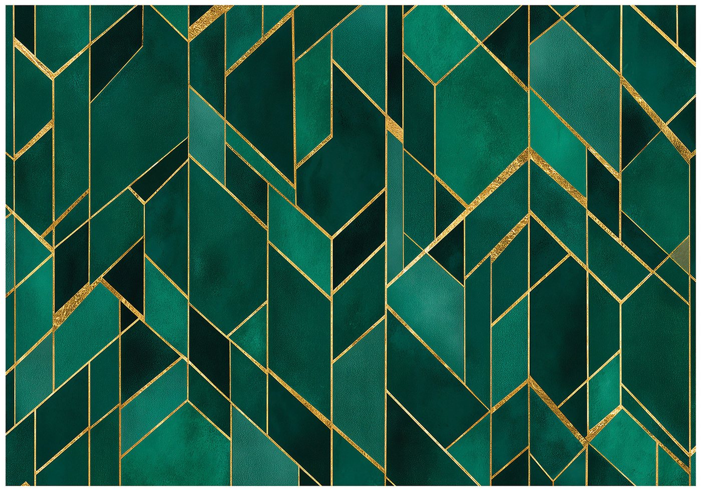 Wallarena Fototapete Abstrakt Gold Grün Vlies Tapete Wohnzimmer Schlafzimmer Wandtapete, Glatt Vlies Washable, Abstrakt, Gold, Grün, (Packung, 3 St., Vlies Fototapete), Vliestapete Grün Wohnzimmer Schlafzimmer Küche Tapete + Kleister von Wallarena