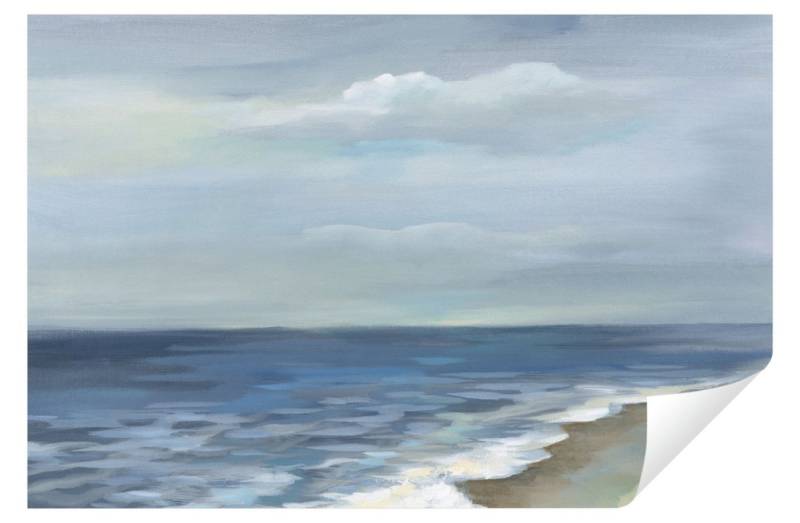 Wallarena Fototapete Meer Gemalt Kunst Landschaft Vlies Tapete Wohnzimmer Schlafzimmer, Glatt Vlies Struktur Vinyl, Landschaft, Tapete inklusive Kleister Vliestapete Motivtapete Wandtapete von Wallarena