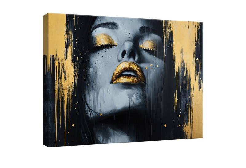 Wallarena Leinwandbild Abstrakt Modern Wandbilder XXL Wand Deko Leinwand Bilder Modern, Abstrakt - Frau (groß Bilder Wohnzimmer Schlafzimmer Einteilig, 1 St), Leinwandbild Wohnzimmer Badezimmer Küche Wand Deko Bilder Modern 60x40 von Wallarena