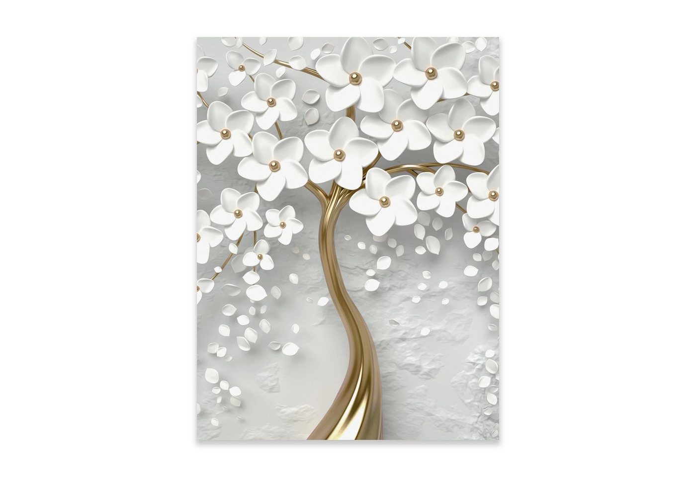 Wallarena Poster Baum Abstrakt Blumen Wohnzimmer Schlafzimmer Kunstdruck Wandbild XXL, Abstrakt (OHNE RAHMEN PREMIUM POSTER, 1 St), Wandbilder Poster 30x40 / 50x70 / 70x100 Küche Wohnzimmer Flur von Wallarena