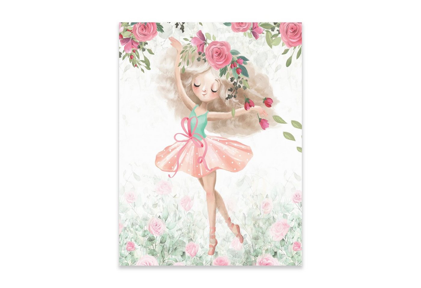 Wallarena Poster Kinderzimmer Mädchen Kunstdruck Wandbild XXL, Kindermotiv (OHNE RAHMEN PREMIUM POSTER, 1 St), Größen zur Auswahl: 30x40 cm / 50x70 cm / 70x100 cm von Wallarena