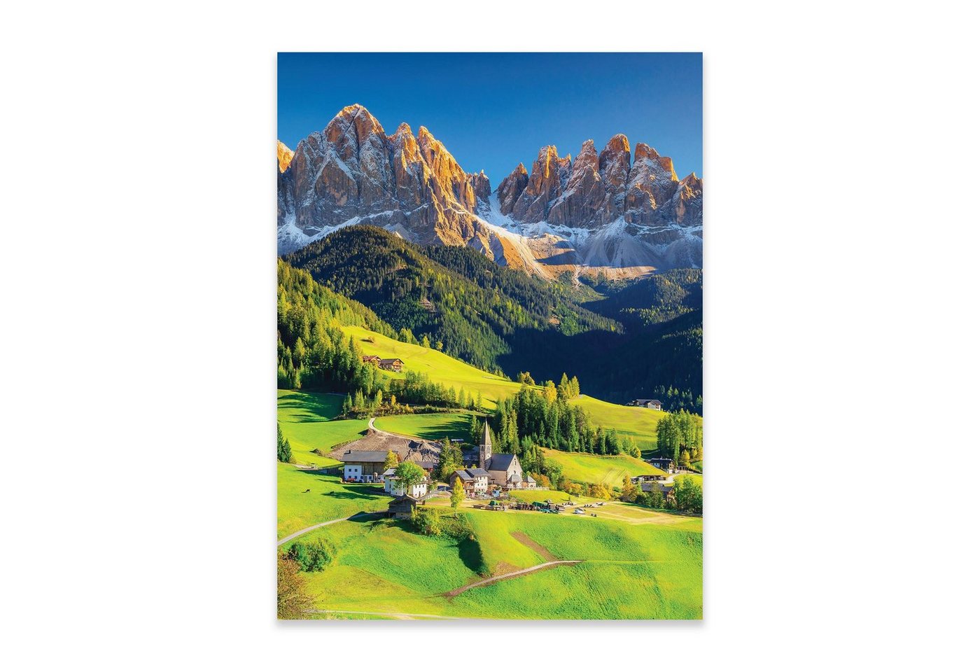 Wallarena Poster Natur Landschaft Berge Wohnzimmer Schlafzimmer Kunstdruck Wandbild XXL, Natur (OHNE RAHMEN PREMIUM POSTER, 1 St), Poster Küche Wohnzimmer Flur 30x40 / 50x70 / 70x100 Wandbilder von Wallarena