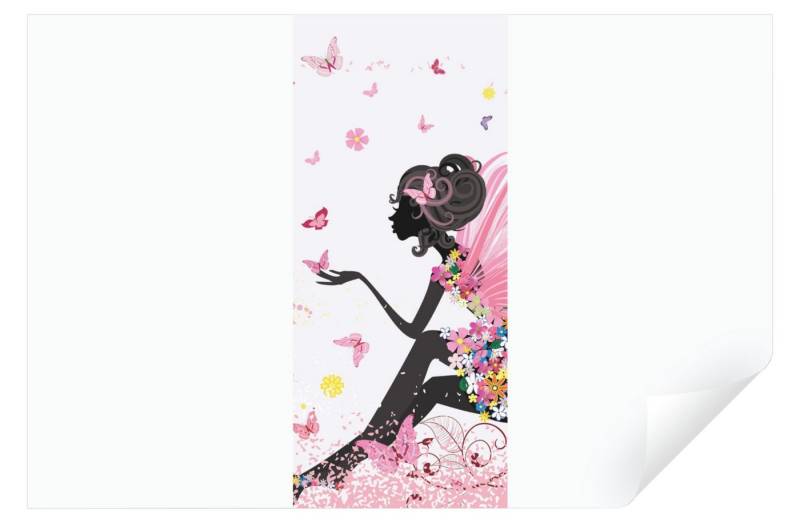 Wallarena Türtapete Selbstklebend Kinderzimmer Fee Türposter Türfolie Tür 91x211, Glatt, Kindermotiv, Türtapete Selbstklebend von Wallarena