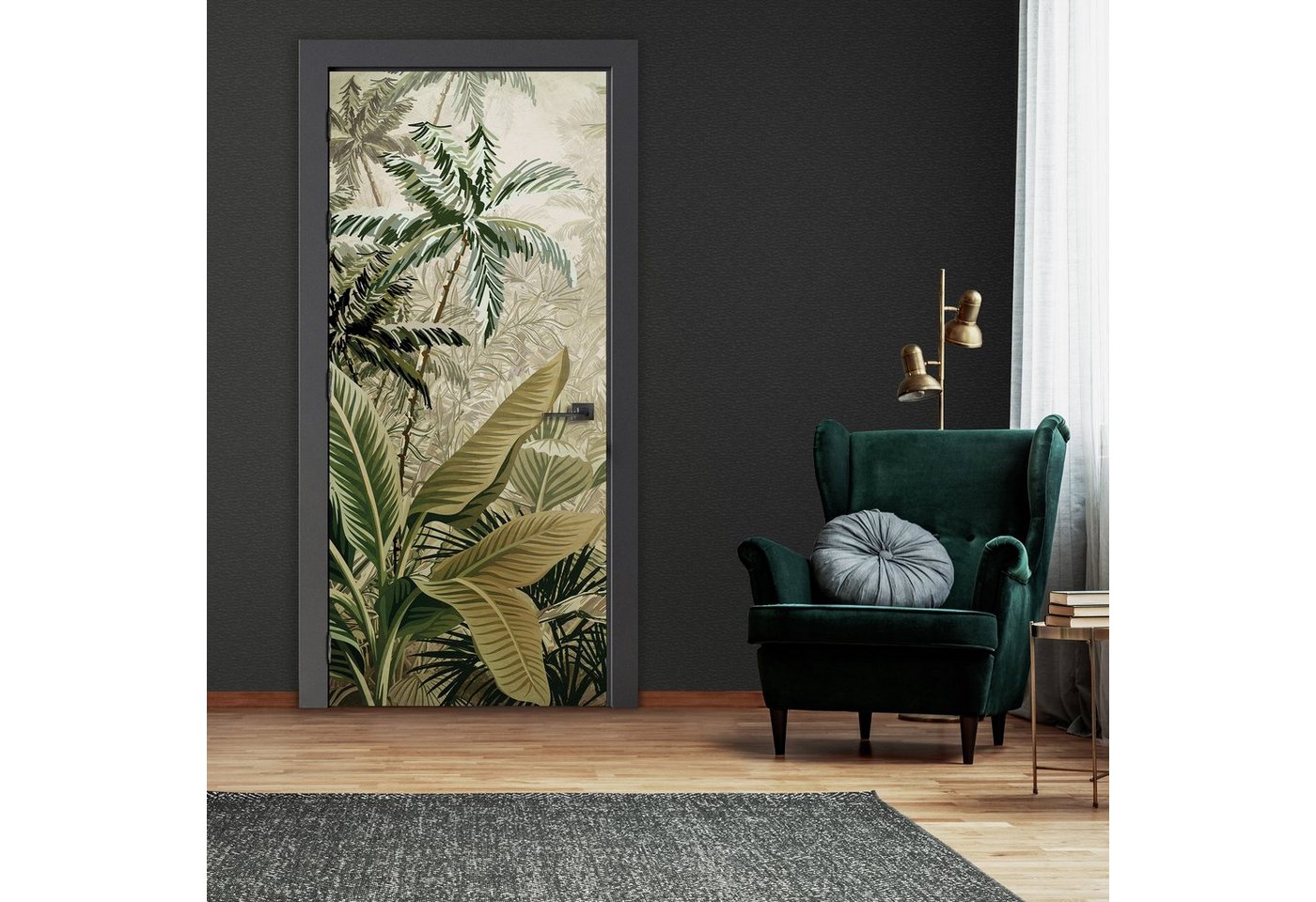 Wallarena Türtapete Selbstklebend Wald Natur Amazonia Türposter Türfolie Türaufkleber Fototapete für Tür, 91x211 cm, Glatt, Amazonia, Türtapete Selbstklebend von Wallarena