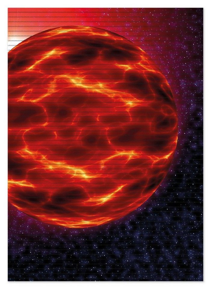 Wallario Schaum-Badematte Abstrakter Planet im Weltall in glühendem rot, Höhe 5.5 mm, rutschhemmend, geeignet für Fußbodenheizungen, Polymer-Schaum, rechteckig Wallario Schaum-Badematte Abstrakter Planet im Weltall in glühendem rot, Höhe 5.5 mm, rutschhemmend, geeignet für Fußbodenheizungen, Polymer-Schaum, rechteckig von Wallario