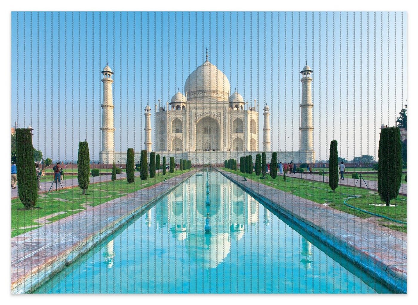 Schaum-Badematte Taj Mahal - Mausoleum in Indien Wallario, Höhe 5.5 mm, rutschhemmend, geeignet für Fußbodenheizungen, Polymer-Schaum, rechteckig von Wallario