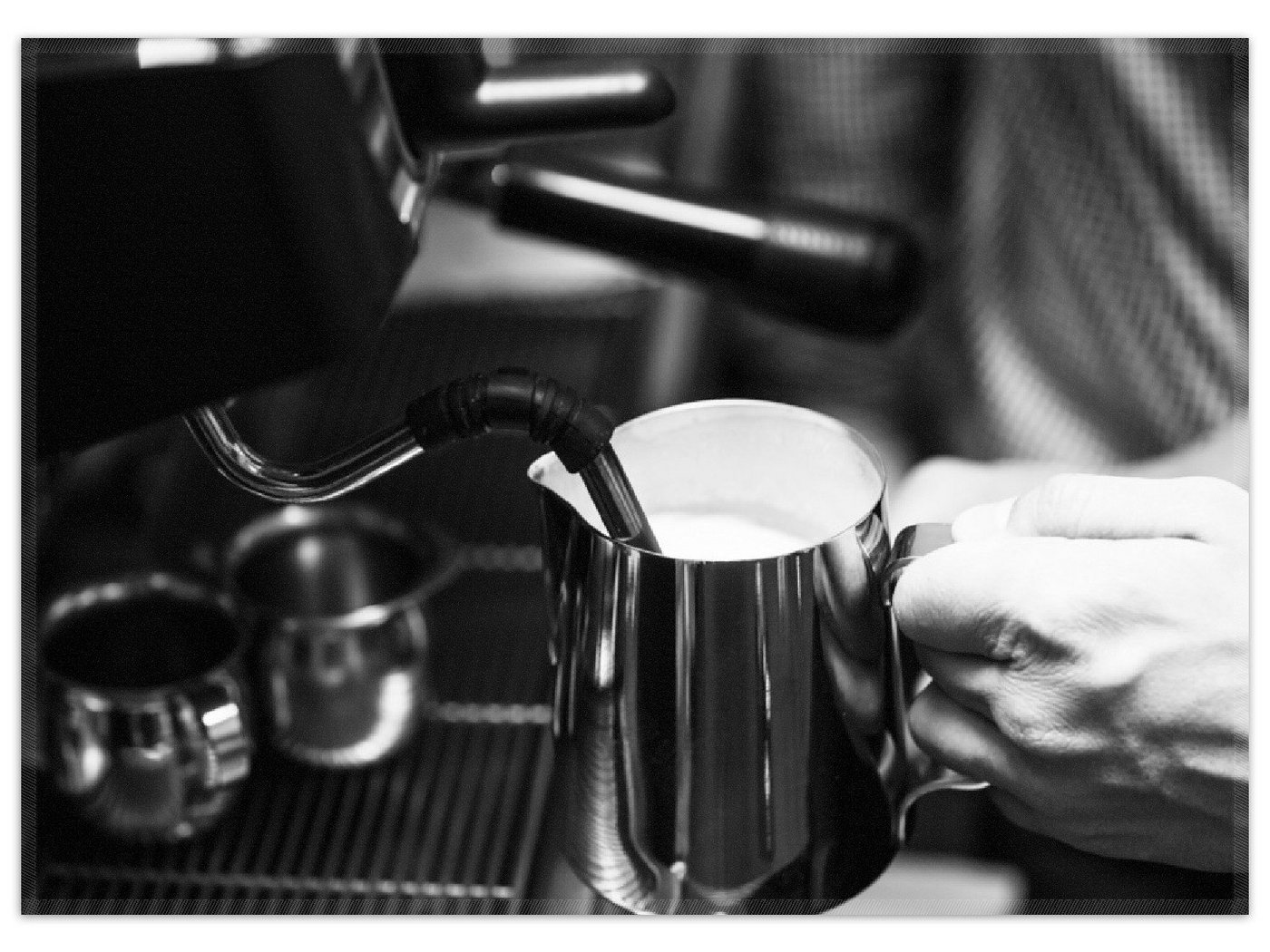 Teppich Barista - Einblick in ein Café, Wallario, rechteckig, rutschfest von Wallario