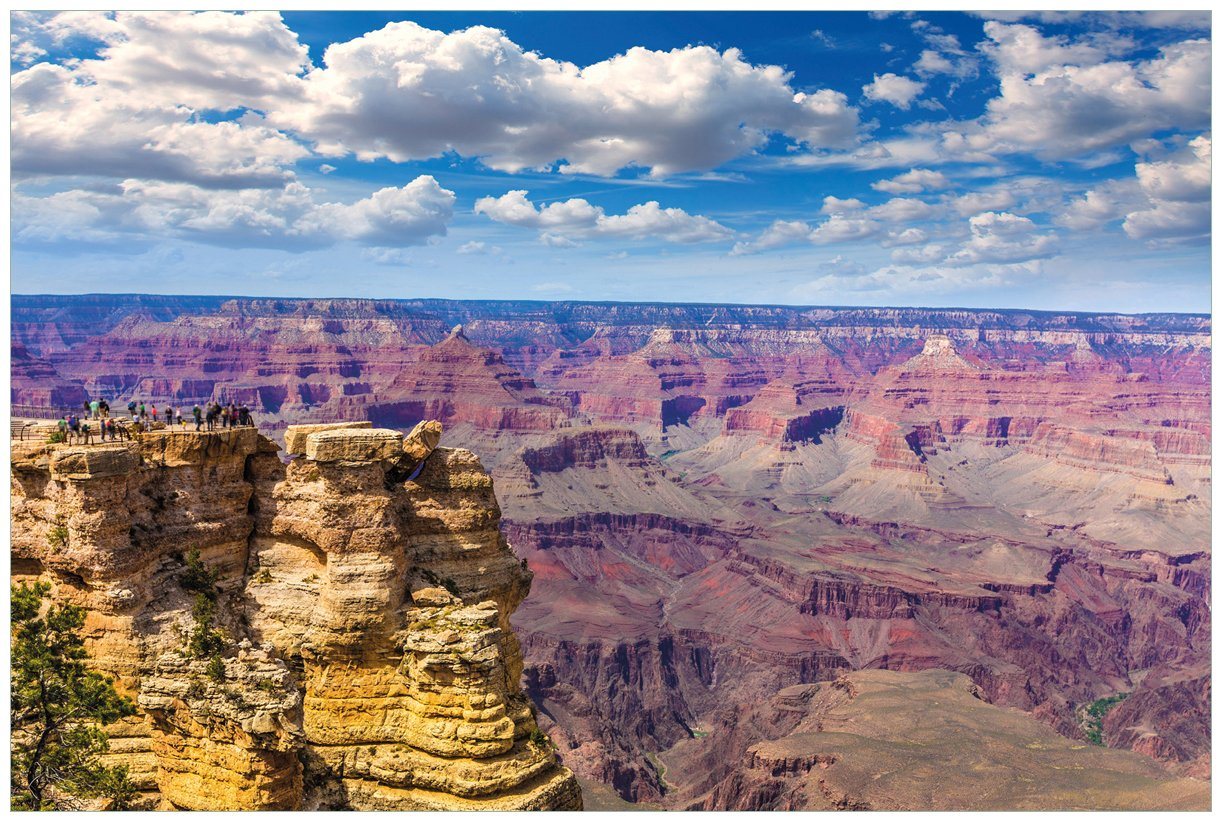 Wallario Acrylglasbild, Felsenschlucht im Grand Canyon Park Arizona, in verschiedenen Ausführungen von Wallario