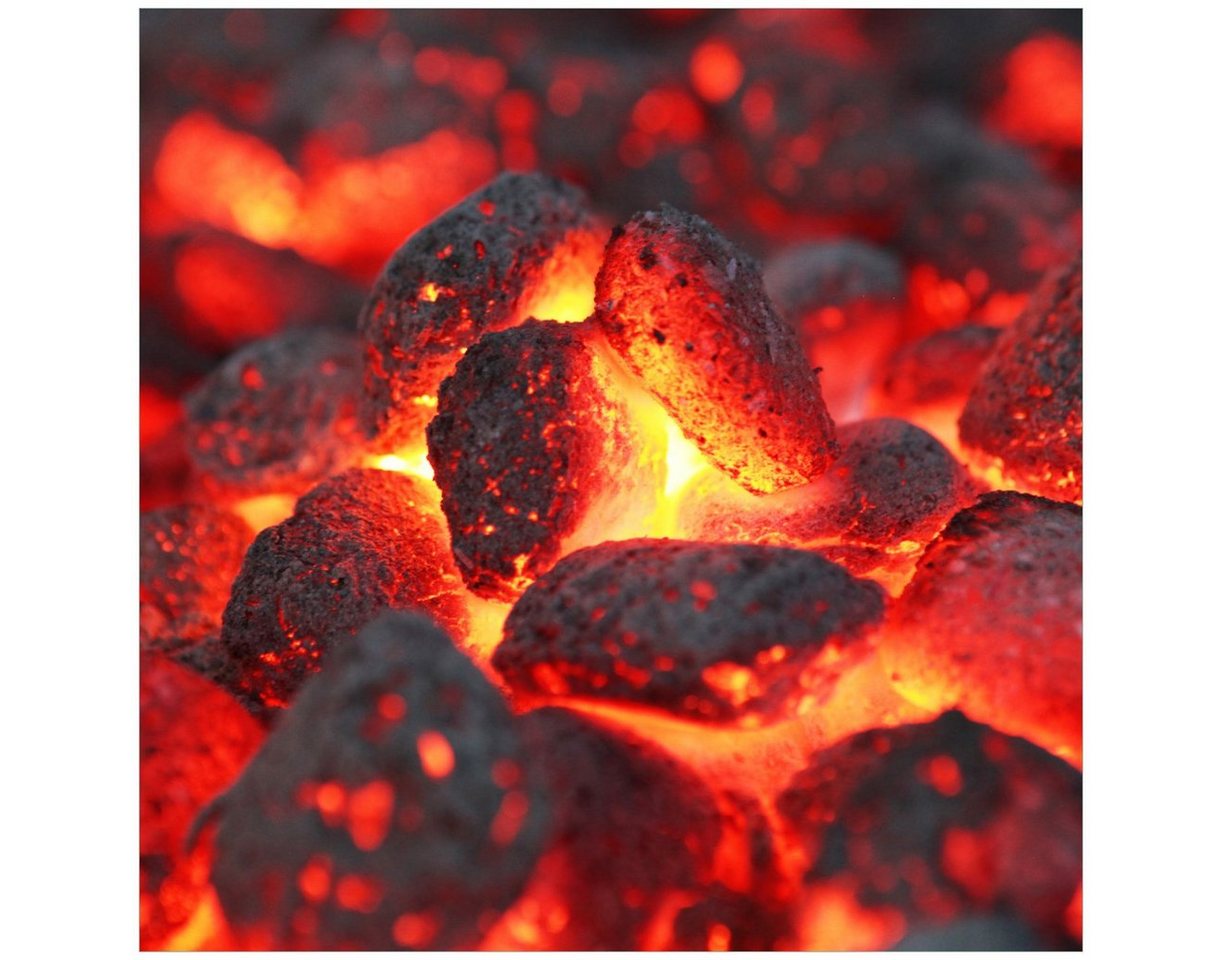 Wallario Acrylglasbild, Glühende Kohlen im Kamin, in verschiedenen Ausführungen Wallario Acrylglasbild, Glühende Kohlen im Kamin, in verschiedenen Ausführungen von Wallario