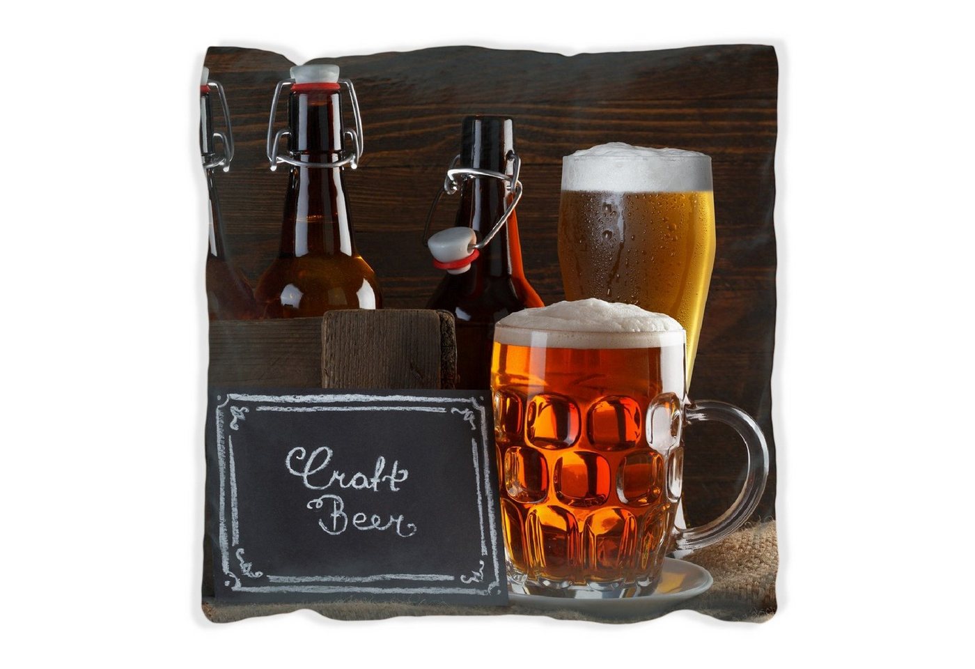 Wallario Dekokissen Biervarianten - Pils im Glas Flaschenbier Schild Craft Beer, handgenäht Wallario Dekokissen Biervarianten - Pils im Glas Flaschenbier Schild Craft Beer, handgenäht von Wallario