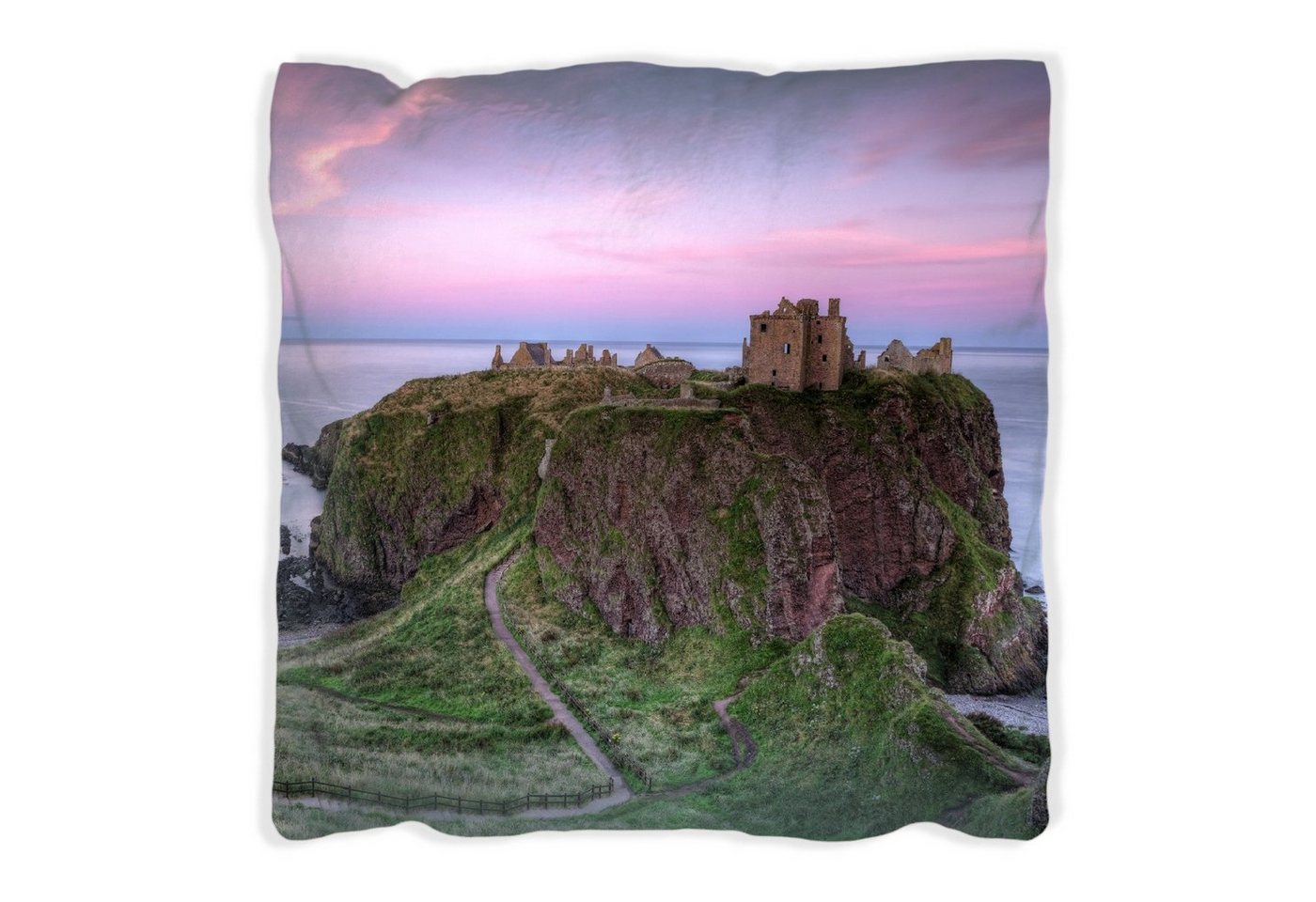 Wallario Dekokissen Schloss am Meer, handgenäht Wallario Dekokissen Schloss am Meer, handgenäht von Wallario