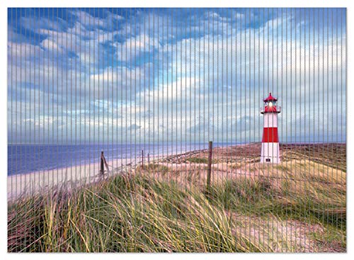 Wallario Duschmatte Antirutschmatte Badmatte Fußmatte Leuchtturm am Strand von Sylt, Größe ca. 90 x 65 cm von Wallario