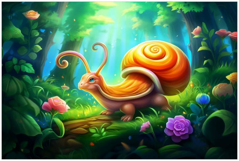 Wallario Glasbild, Fantasievoller Waldbewohner, in verschiedenen Ausführungen Wallario Glasbild, Fantasievoller Waldbewohner, in verschiedenen Ausführungen von Wallario