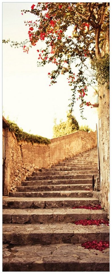 Wallario Glasbild, Steinerne Treppe in Italien, in verschiedenen Ausführungen Wallario Glasbild, Steinerne Treppe in Italien, in verschiedenen Ausführungen von Wallario