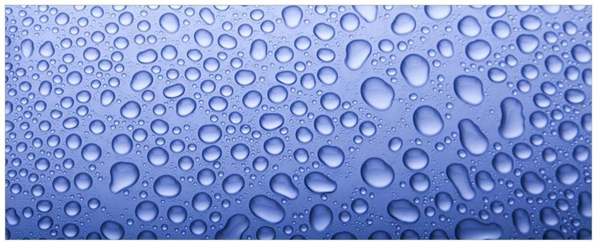 Wallario Glasbild, Wassertropfen auf Glas, in verschiedenen Ausführungen Wallario Glasbild, Wassertropfen auf Glas, in verschiedenen Ausführungen von Wallario