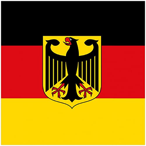 Wallario Glasbild Deutsche Flagge mit Wappen - 30 x 30 cm Wandbilder Glas in Premium-Qualität: Brillante Farben, freischwebende Optik Wallario Glasbild Deutsche Flagge mit Wappen - 30 x 30 cm Wandbilder Glas in Premium-Qualität: Brillante Farben, freischwebende Optik von Wallario