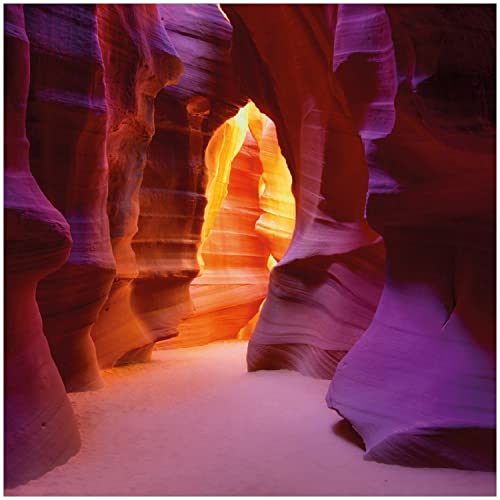 Wallario Glasbild Felsschlucht in Arizona USA - orange und violett - 30 x 30 cm Wandbilder Glas in Premium-Qualität: Brillante Farben, freischwebende Optik Wallario Glasbild Felsschlucht in Arizona USA - orange und violett - 30 x 30 cm Wandbilder Glas in Premium-Qualität: Brillante Farben, freischwebende Optik von Wallario