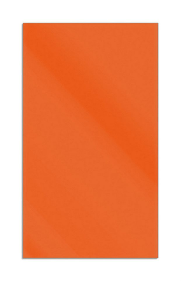 Wallario Herd-Abdeckplatte Orange, ESG-Sicherheitsglas, (Glasplatte, 1 tlg., inkl. 5mm Noppen), verschiedene Größen von Wallario