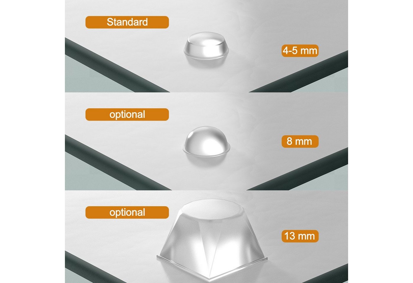 Wallario Herd-Abdeckplatte Gerahmte Kreidetafel, ESG-Sicherheitsglas, (Glasplatte, 2 tlg., inkl. 5mm Noppen), verschiedene Größen von Wallario