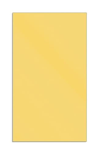 Wallario Herdabdeckplatte/Spritzschutz aus Glas, 1-teilig, 30x52cm, für Ceran- und Induktionsherde, Pastellgelb von Wallario