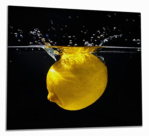 Wallario Herdabdeckplatte/Spritzschutz aus Glas, 1-teilig, 60x52cm mit 13mm hohen Füßen, für Ceran- und Induktionsherde, Zitrone im Wasser - Frisches Obst für die Küche Wallario Herdabdeckplatte/Spritzschutz aus Glas, 1-teilig, 60x52cm mit 13mm hohen Füßen, für Ceran- und Induktionsherde, Zitrone im Wasser - Frisches Obst für die Küche von Wallario