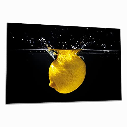 Wallario Herdabdeckplatte/Spritzschutz aus Glas, 1-teilig,90x52cm mit 8mm hohen Füßen, für Ceran- und Induktionsherde, Zitrone im Wasser - Frisches Obst für die Küche Wallario Herdabdeckplatte/Spritzschutz aus Glas, 1-teilig,90x52cm mit 8mm hohen Füßen, für Ceran- und Induktionsherde, Zitrone im Wasser - Frisches Obst für die Küche von Wallario