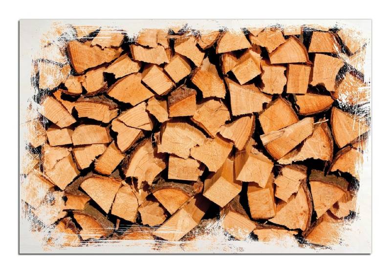 Wallario Holzbild, Holzstapel gehackt - Holzscheite für den Kamin, in verschiedenen Ausführungen Wallario Holzbild, Holzstapel gehackt - Holzscheite für den Kamin, in verschiedenen Ausführungen von Wallario