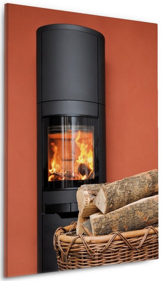 Wallario Leinwandbild, Kamin Romantik, in verschiedenen Ausführungen Wallario Leinwandbild, Kamin Romantik, in verschiedenen Ausführungen von Wallario