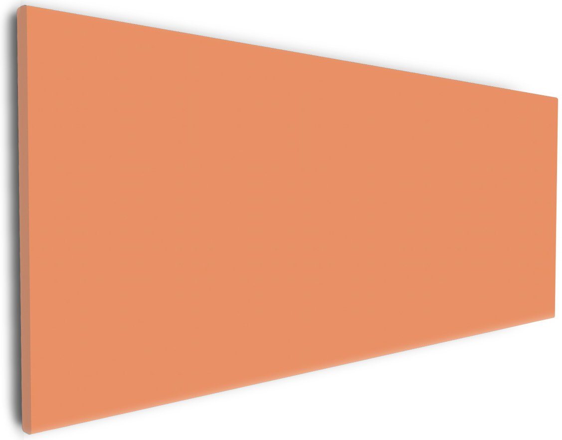 Wallario Leinwandbild, Pastellorange, in verschiedenen Ausführungen Wallario Leinwandbild, Pastellorange, in verschiedenen Ausführungen von Wallario