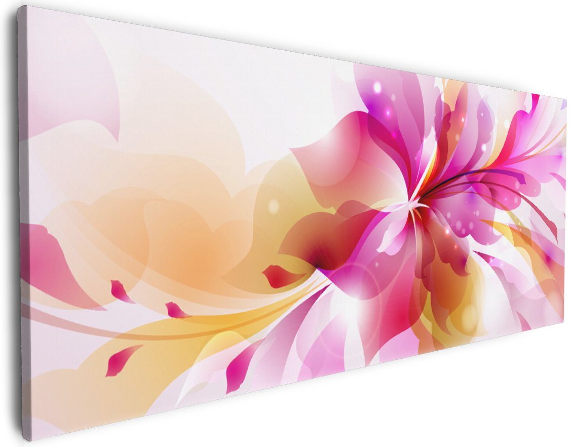 Wallario Leinwandbild, Pinkes Blumenbuket, in verschiedenen Ausführungen von Wallario
