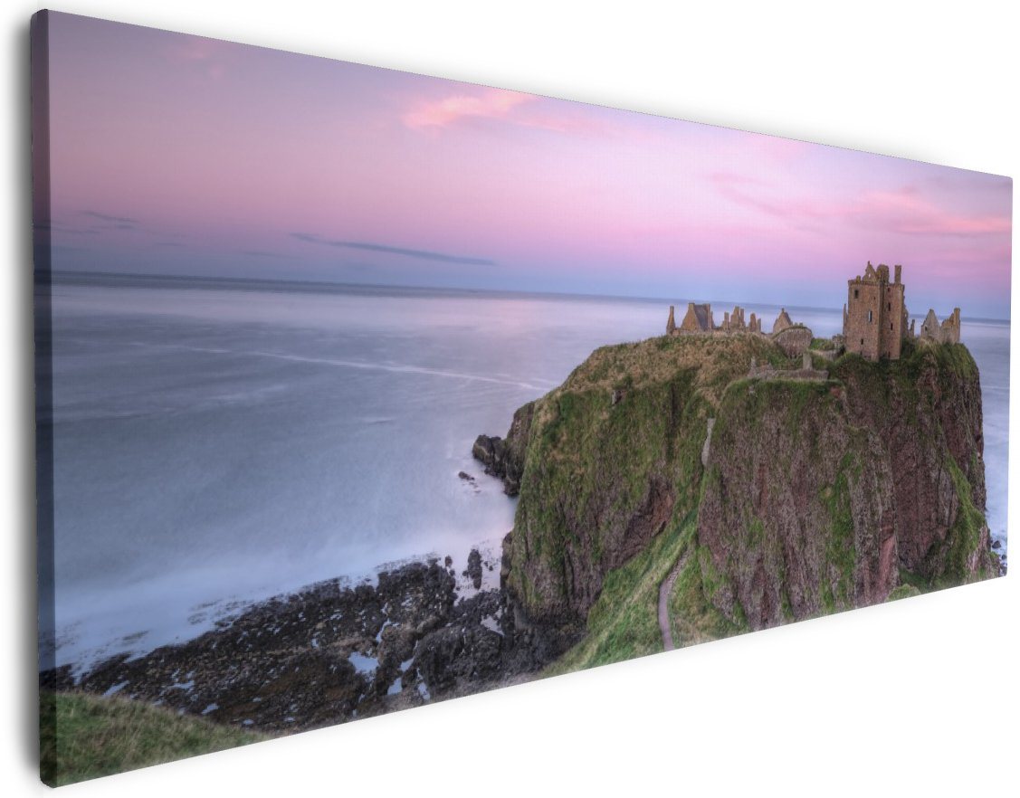 Wallario Leinwandbild, Schloss am Meer, in verschiedenen Ausführungen Wallario Leinwandbild, Schloss am Meer, in verschiedenen Ausführungen von Wallario