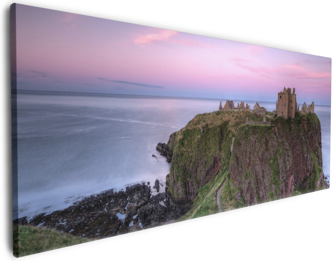 Wallario Leinwandbild, Schloss am Meer, in verschiedenen Ausführungen Wallario Leinwandbild, Schloss am Meer, in verschiedenen Ausführungen von Wallario