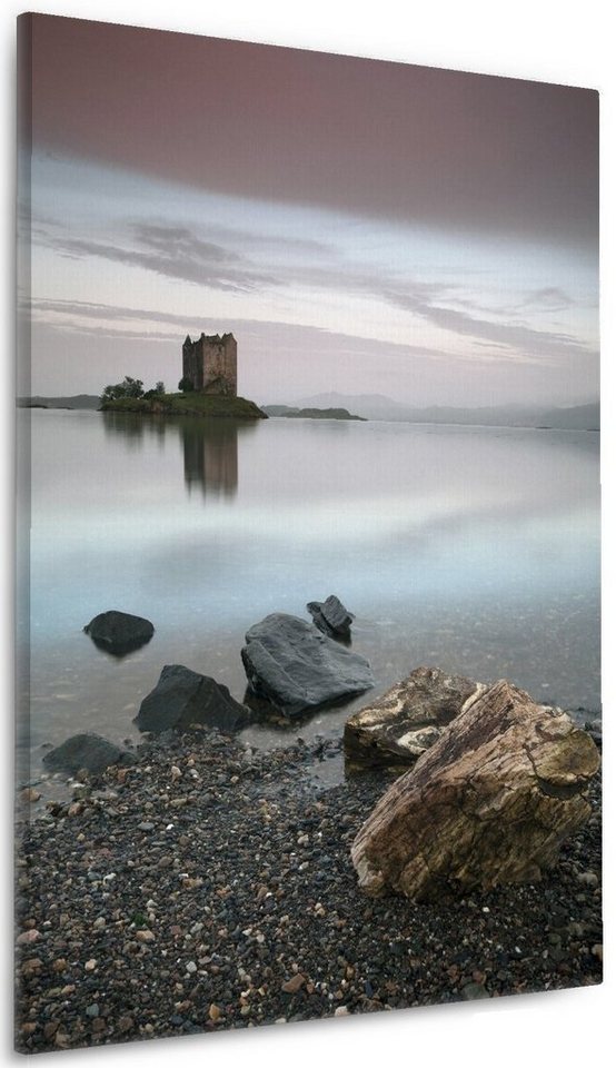 Wallario Leinwandbild, Schloss in Schottland, in verschiedenen Ausführungen Wallario Leinwandbild, Schloss in Schottland, in verschiedenen Ausführungen von Wallario