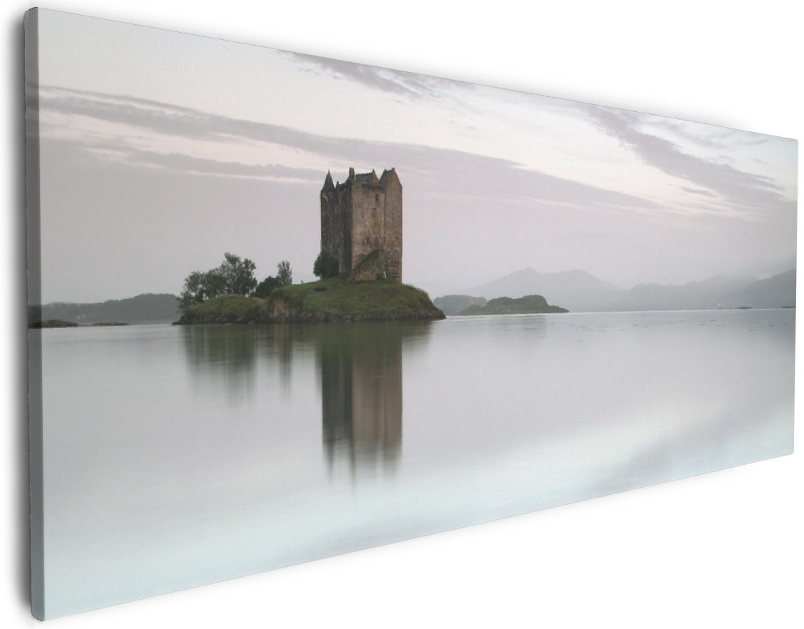 Wallario Leinwandbild, Schloss in Schottland, in verschiedenen Ausführungen Wallario Leinwandbild, Schloss in Schottland, in verschiedenen Ausführungen von Wallario