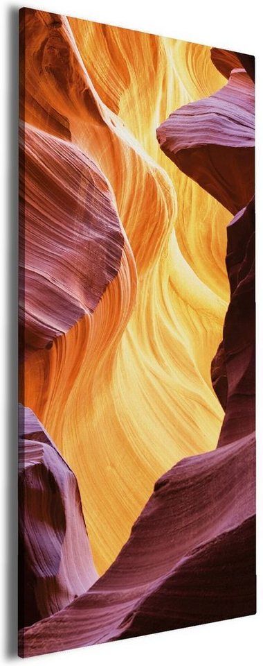 Wallario Leinwandbild, Schlucht aus Sandstein in Arizona Antelope Canyon, in verschiedenen Ausführungen von Wallario