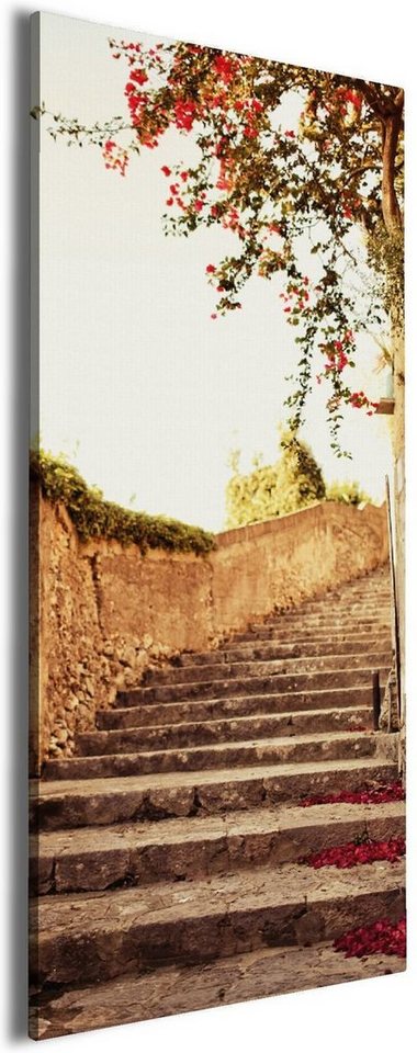 Wallario Leinwandbild, Steinerne Treppe in Italien, in verschiedenen Ausführungen Wallario Leinwandbild, Steinerne Treppe in Italien, in verschiedenen Ausführungen von Wallario