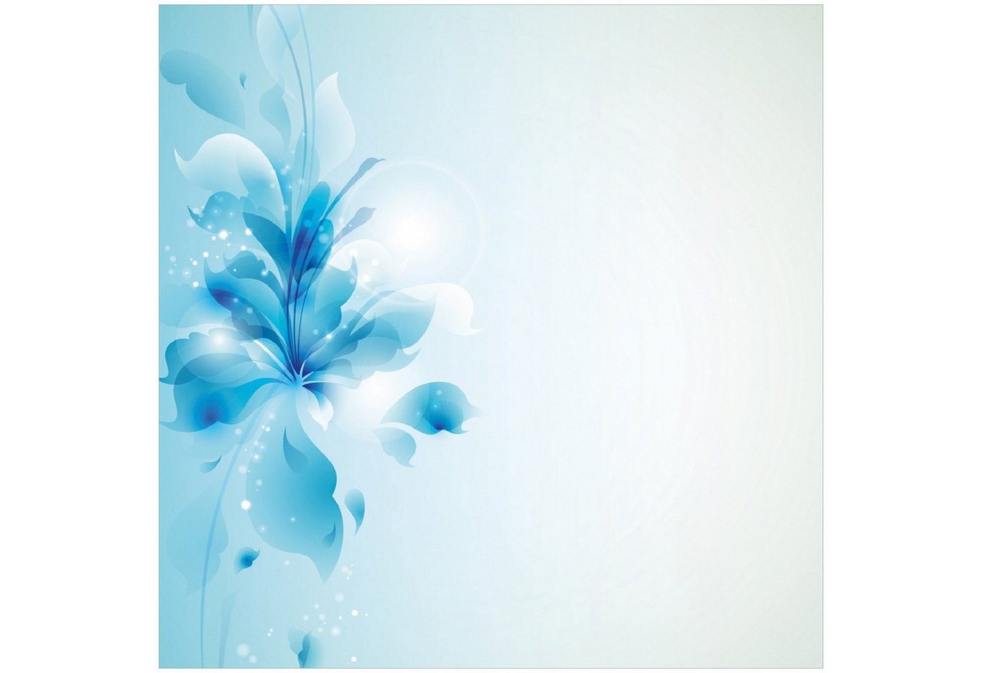 Wallario Memoboard Blaues Blumenbuket von Wallario