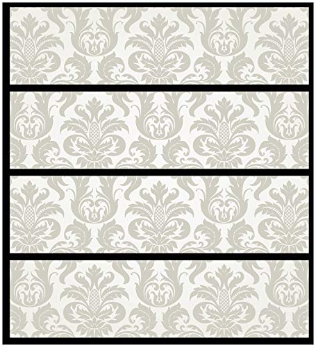 Wallario Möbelfolie/Aufkleber, geeignet für IKEA Malm Kommode mit 4 Schubfächern - Klebefolie Königliche Schnörkelei in weiß und beige Wallario Möbelfolie/Aufkleber, geeignet für IKEA Malm Kommode mit 4 Schubfächern - Klebefolie Königliche Schnörkelei in weiß und beige von Wallario