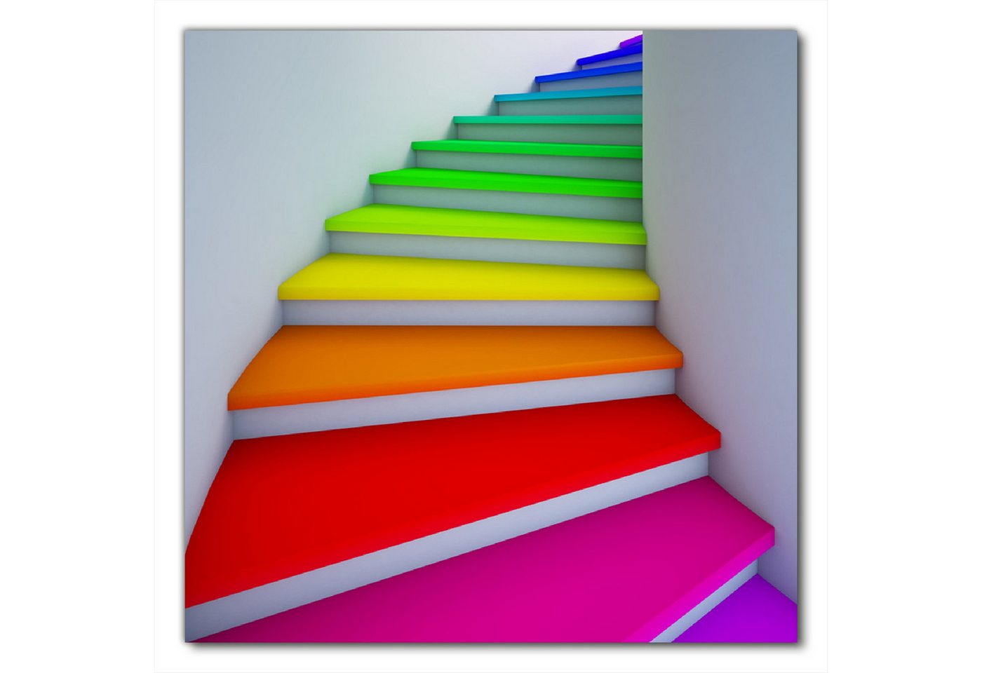 Wallario Möbelfolie Bunte Treppe Wallario Möbelfolie Bunte Treppe von Wallario